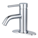 Concord Single-Handle 1-Hole Deck Mount Bathroom Faucet with Push Pop-Up