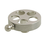 Wendell Brass Industrial Style Knurled Wheel Handle