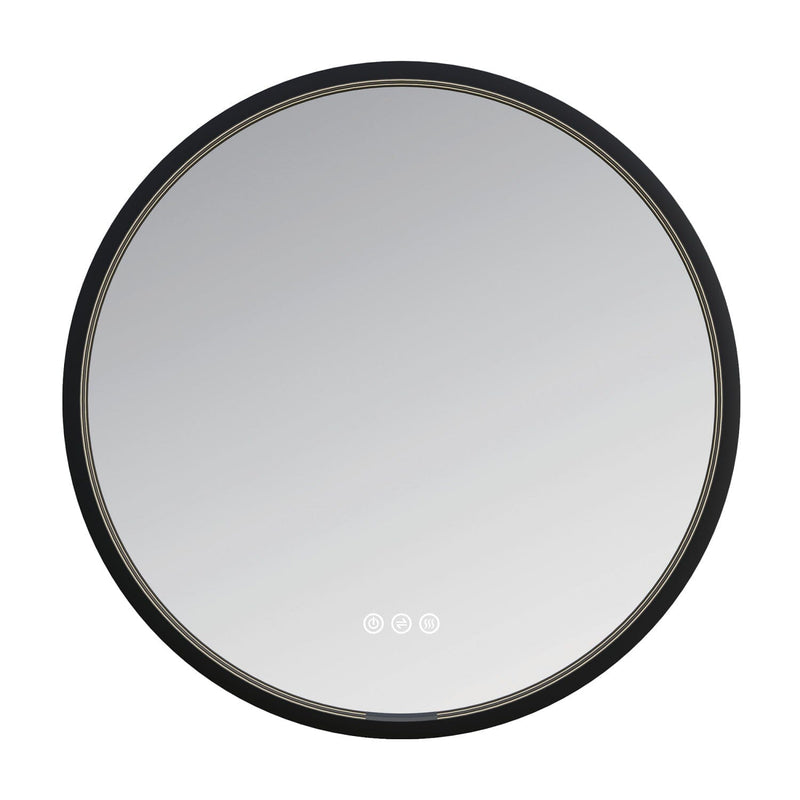 Aurora 36-Inch Round LED Bathroom Mirror, Front and Back Light, Dimmable Touch Sensor Lighted Mirror