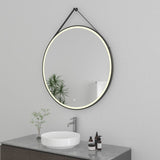 Aurora 40-Inch Round LED Bathroom Mirror, Front Light, Anti-Fog, Dimmable Touch Sensor Lighted Mirror