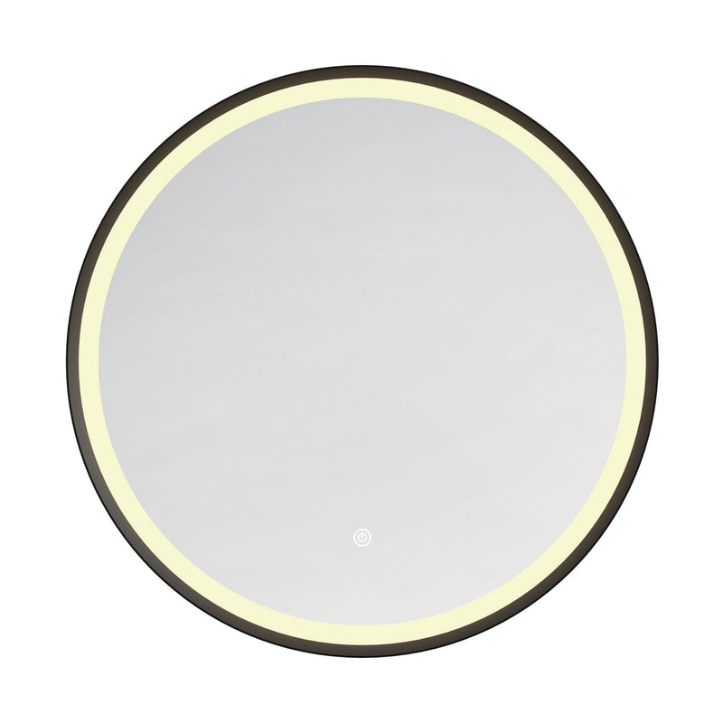 Aurora 32-Inch Round LED Bathroom Mirror, Front Light, Anti-Fog, Dimmable Touch Sensor Lighted Mirror