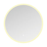 Aurora 24-Inch Round LED Bathroom Mirror, Front and Back Light, Anti-Fog, Dimmable Touch Sensor Lighted Mirror