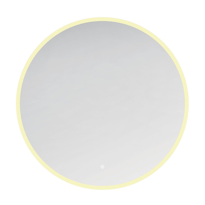 Aurora 24-Inch Round LED Bathroom Mirror, Front and Back Light, Anti-Fog, Dimmable Touch Sensor Lighted Mirror