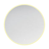 Aurora 24-Inch Round LED Bathroom Mirror, Front and Back Light, Anti-Fog, Dimmable Touch Sensor Lighted Mirror