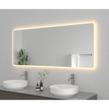 Aurora 30-Inch x 72-Inch LED Bathroom Mirror, Front and Back Light, Anti-Fog, Dimmable Touch Sensor Lighted Mirror