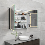 Astra 36-Inch x 36-Inch LED Bathroom Mirror Medicine Cabinet, Anti-Fog, Dimmable Touch Sensor Lighted Mirror