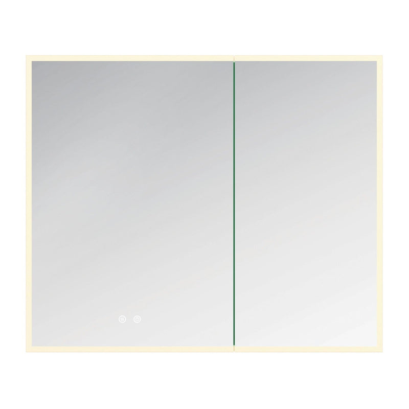Astra 36-Inch x 36-Inch LED Bathroom Mirror Medicine Cabinet, Anti-Fog, Dimmable Touch Sensor Lighted Mirror