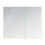 Astra 36-Inch x 36-Inch LED Bathroom Mirror Medicine Cabinet, Anti-Fog, Dimmable Touch Sensor Lighted Mirror