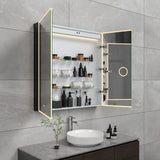 Astra 36-Inch x 36-Inch LED Bathroom Mirror Medicine Cabinet, Anti-Fog, Dimmable Touch Sensor Lighted Mirror