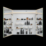 Astra 36-Inch x 36-Inch LED Bathroom Mirror Medicine Cabinet, Anti-Fog, Dimmable Touch Sensor Lighted Mirror