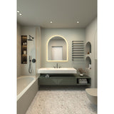 Aurora 30-Inch x 60-Inch Arched LED Bathroom Mirror, Front and Back Light, Anti-Fog, Dimmable Touch Sensor Lighted Mirror