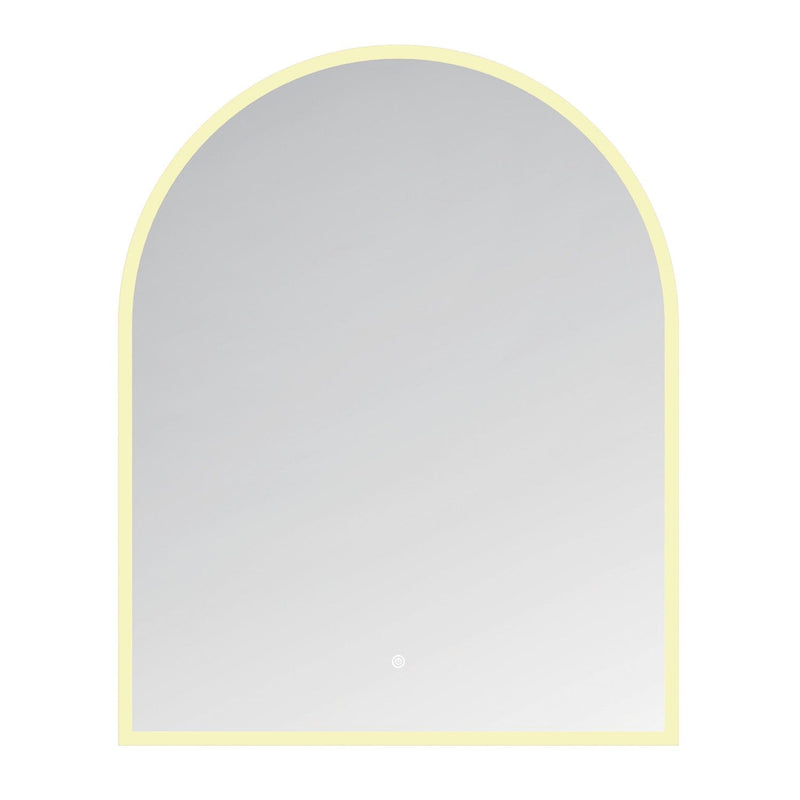 Aurora 30-Inch x 60-Inch Arched LED Bathroom Mirror, Front and Back Light, Anti-Fog, Dimmable Touch Sensor Lighted Mirror