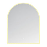 Aurora 30-Inch x 60-Inch Arched LED Bathroom Mirror, Front and Back Light, Anti-Fog, Dimmable Touch Sensor Lighted Mirror