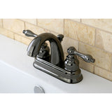Water Onyx Double-Handle 3-Hole Deck Mount 4-Inch Centerset Bathroom Faucet with Pop-Up Drain