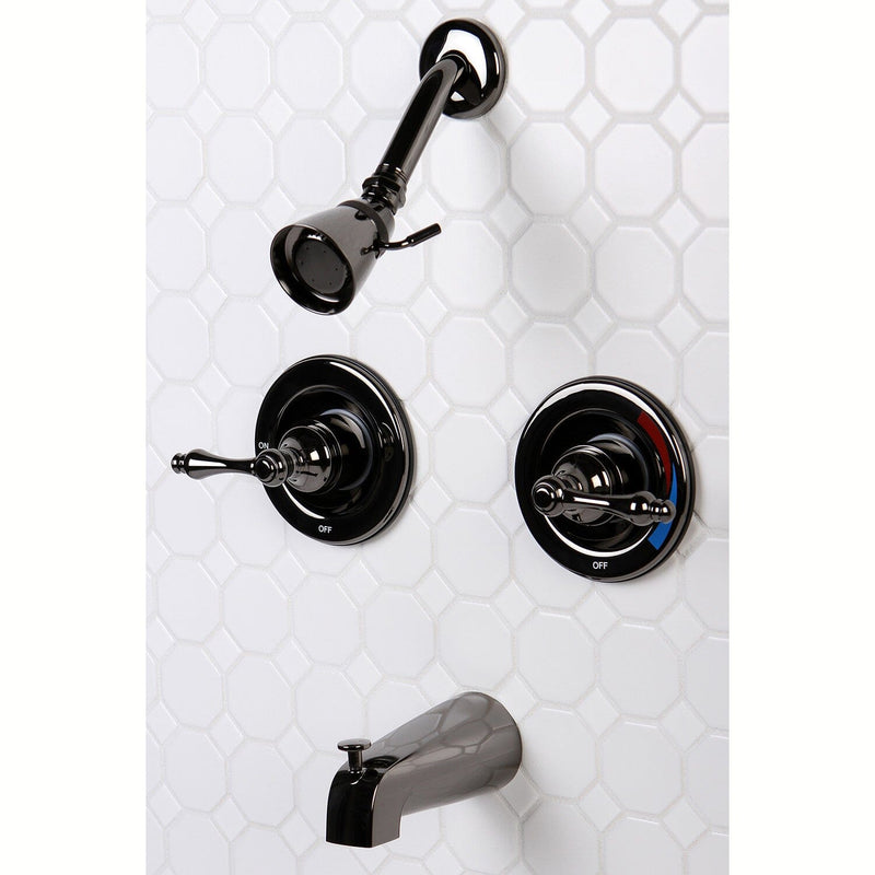 Water Onyx Double-Handle Pressure Balanced Tub and Shower Faucet