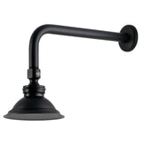 Victorian 4-13/16-Inch Round Raindrop Brass Shower Head with 12-Inch Shower Arm Combo