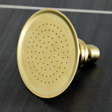 Victorian 4-3/4-Inch Round Raindrop Brass Shower Head