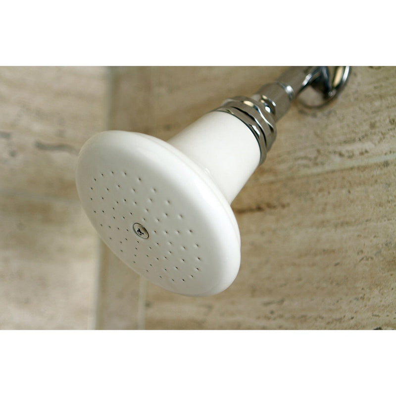 Victorian 5-1/8-Inch Round Raindrop Ceramic Shower Head