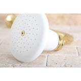 Victorian 5-1/8-Inch Round Raindrop Ceramic Shower Head
