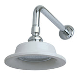 Victorian 6-5/16-Inch Sunflower Raindrop Ceramic Shower Head with 12-Inch Shower Arm