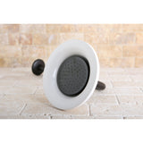 Victorian 6-5/16-Inch Sunflower Raindrop Ceramic Shower Head with 12-Inch Shower Arm