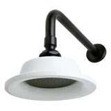 Victorian 6-5/16-Inch Sunflower Raindrop Ceramic Shower Head with 12-Inch Shower Arm