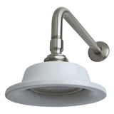 Victorian 6-5/16-Inch Sunflower Raindrop Ceramic Shower Head with 12-Inch Shower Arm