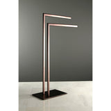 Edenscape 31-3/4 Inch Freestanding Pedestal Dual Towel Rack