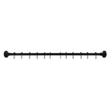 Edenscape 60-Inch to 72-Inch Stainless Steel Adjustable Straight Fixed Shower Curtain Rod with Rings