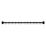 Edenscape 60-Inch to 72-Inch Stainless Steel Adjustable Straight Fixed Shower Curtain Rod with Rings