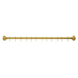 Edenscape 60-Inch to 72-Inch Stainless Steel Adjustable Straight Fixed Shower Curtain Rod with Rings