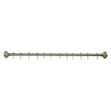 Edenscape 60-Inch to 72-Inch Stainless Steel Adjustable Straight Fixed Shower Curtain Rod with Rings
