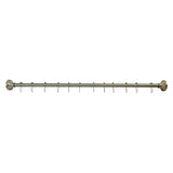 Edenscape 60-Inch to 72-Inch Stainless Steel Adjustable Straight Fixed Shower Curtain Rod with Rings