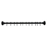 Edenscape 30-Inch to 48-Inch Stainless Steel Adjustable Straight Fixed Shower Curtain Rod with Rings