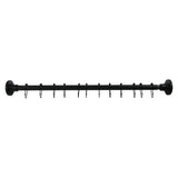 Edenscape 30-Inch to 48-Inch Stainless Steel Adjustable Straight Fixed Shower Curtain Rod with Rings