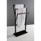 Edenscape 34-7/16 Inch Freestanding Pedestal 3-Tier Y-Style Towel Rack