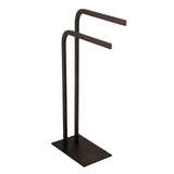 Edenscape 31-Inch Freestanding Pedestal 2-Tier L-Shape Towel Rack