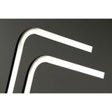 Edenscape 31-Inch Freestanding Pedestal 2-Tier L-Shape Towel Rack