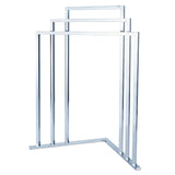 Edenscape 32-15/16 Inch Freestanding Pedestal 3-Tier L-Shaped Corner Towel Rack