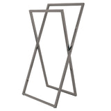 Edenscape 36-7/16 Inch Freestanding Pedestal 2-Tier X Style Towel Rack