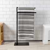 Edenscape 31-3/4 Inch Freestanding Pedestal 2-Tier Towel Rack