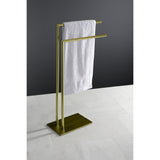 Edenscape 31-3/4 Inch Freestanding Pedestal 2-Tier Towel Rack