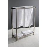 Edenscape 31-3/4 Inch Freestanding Pedestal 3-Tier Towel Rack