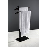 Edenscape 33-11/16 Inch Freestanding Pedestal 2-Tier Towel Rack