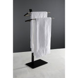 Edenscape 33-11/16 Inch Freestanding Pedestal 2-Tier Towel Rack
