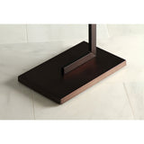 Edenscape 33-11/16 Inch Freestanding Pedestal 2-Tier Towel Rack