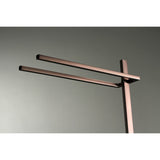 Edenscape 33-11/16 Inch Freestanding Pedestal 2-Tier Towel Rack