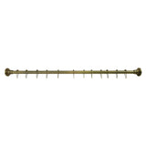 Edenscape 60-Inch to 72-Inch Adjustable Shower Curtain Rod with Rings Combo