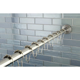 Edenscape 60-Inch to 72-Inch Adjustable Shower Curtain Rod with Rings Combo