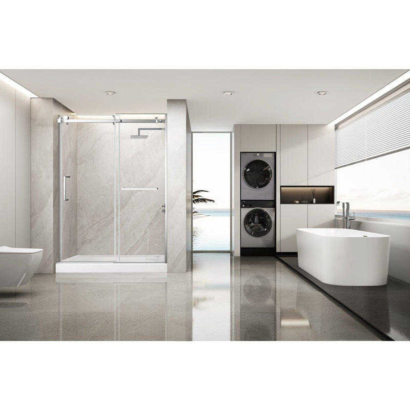 Prato 60" L x 76" H Left Handed Shower Door